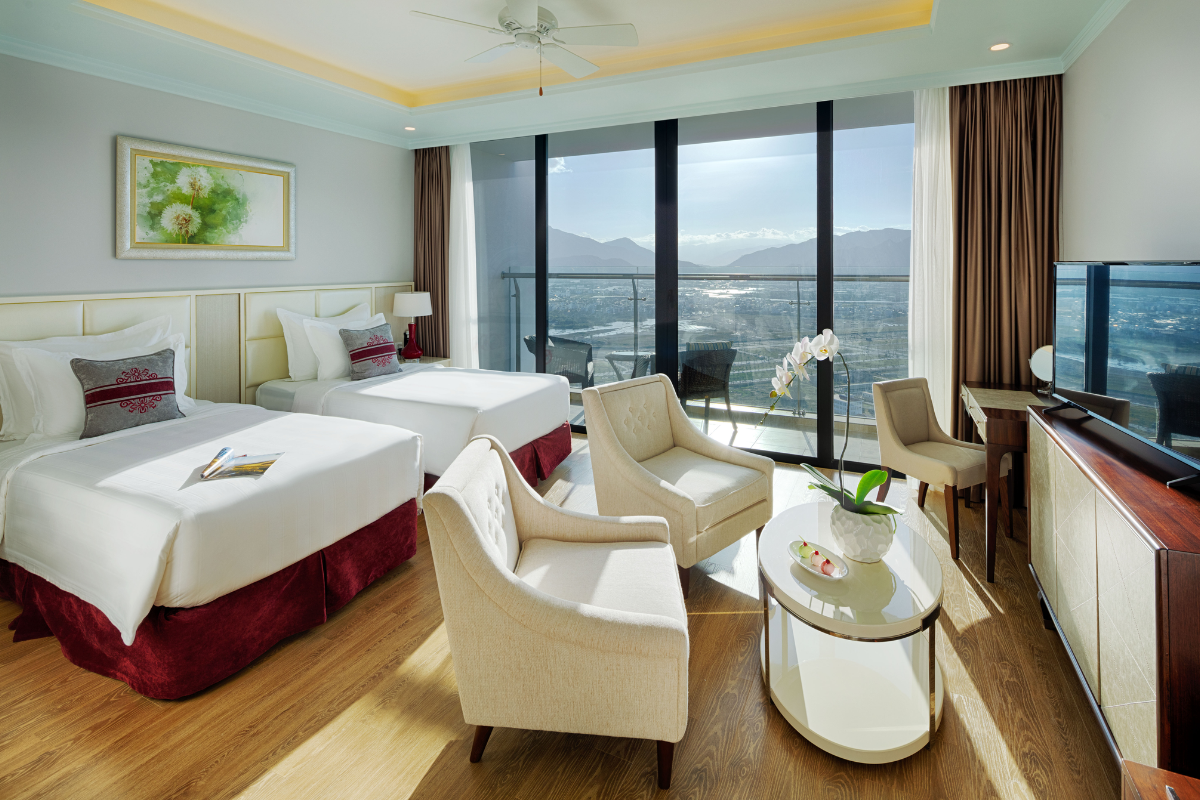 Studio Hướng Thành Phố 2 Giường Đơn tại Vinpearl Beachfront Nha Trang (Ảnh_Sưu tầm)