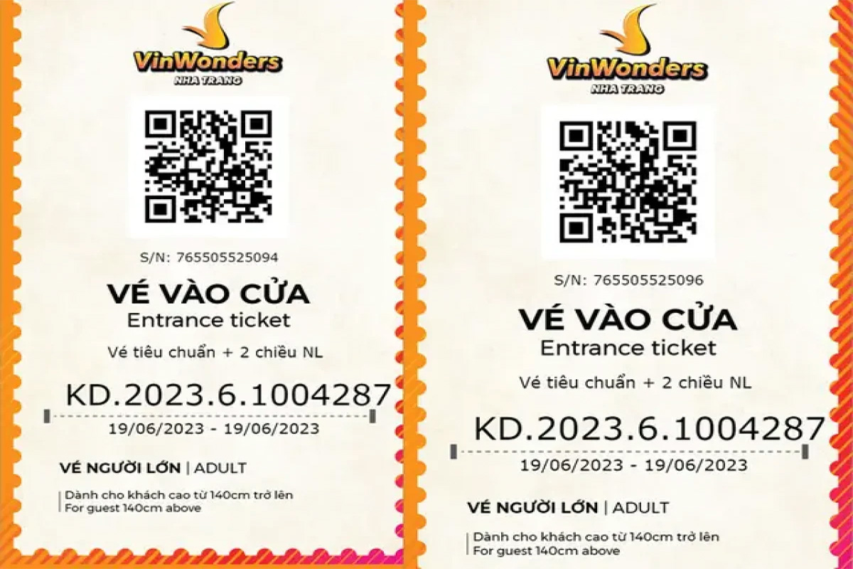 Check-in nhanh chóng bằng mã QR khi Đặt vé VinWonders Nha Trang online 