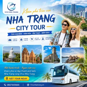 Nha Trang City Tour – hành trình nửa ngày khám phá Viện Hải Dương Học, Tháp Bà Ponagar, Hòn Chồng và Nhà Thờ Núi