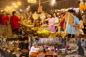 Buffet Quê Xưa tại Làng nghề Nha Trang Xưa(Ảnh_Sưu tầm)