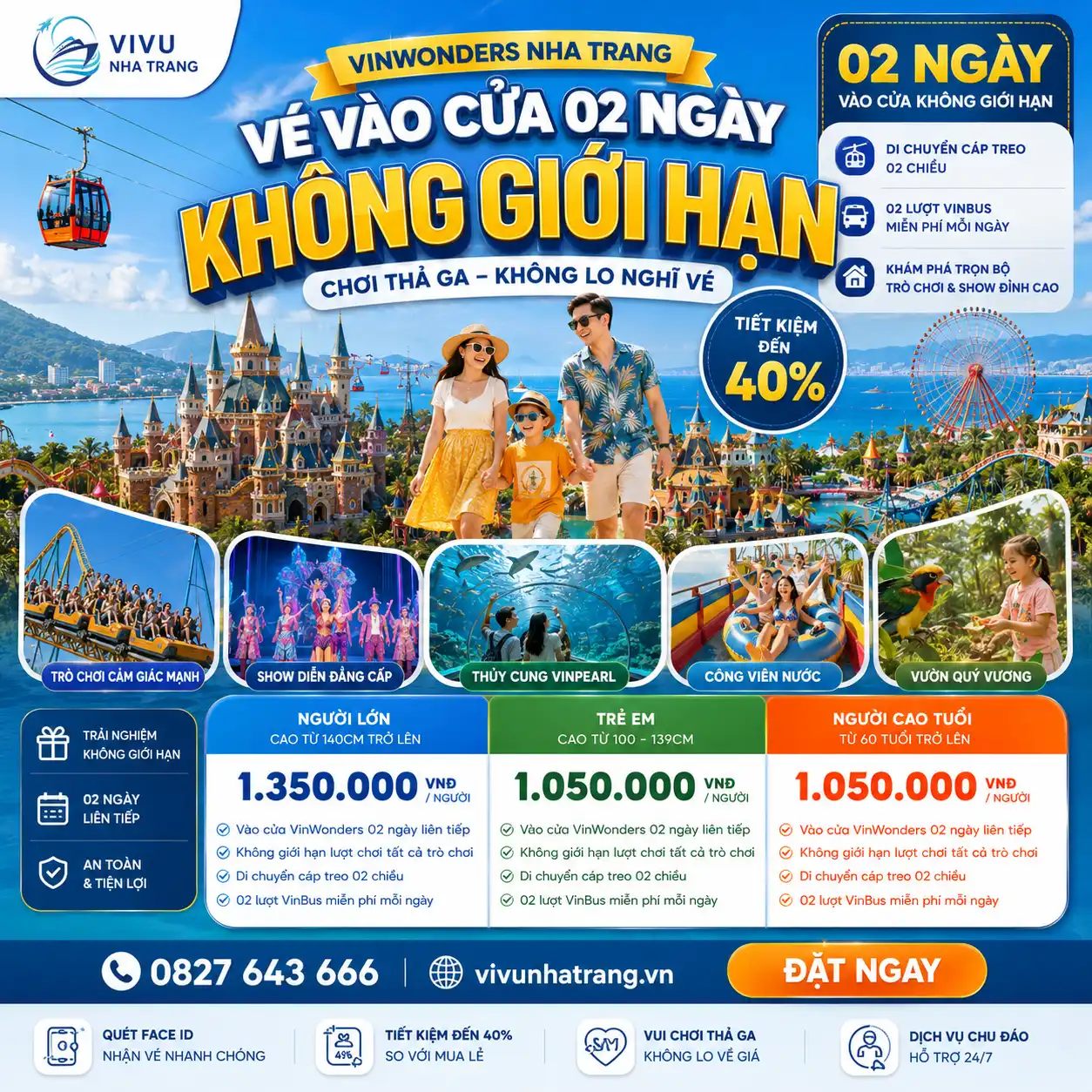 Cẩm nang đặt combo Vinpearl Nha Trang 3N2Đ giá tốt cho chuyến Du lịch Nha Trang tự túc